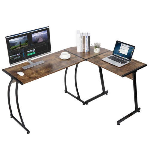 Shaped gaming desk - 58", l-shaped