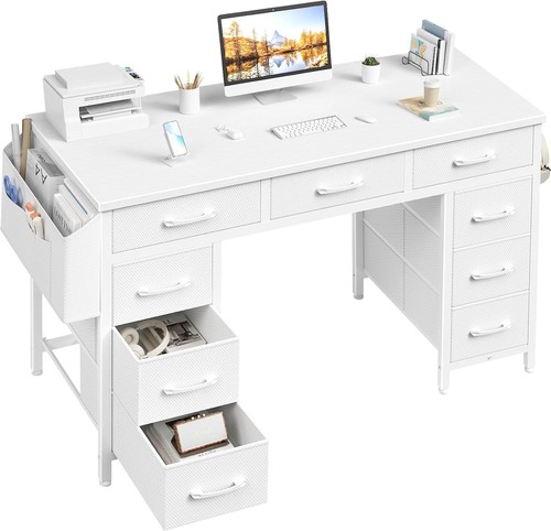 White computer desk - 47",