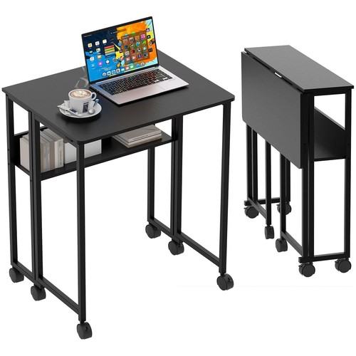 Rolling foldable desk with - rolling,