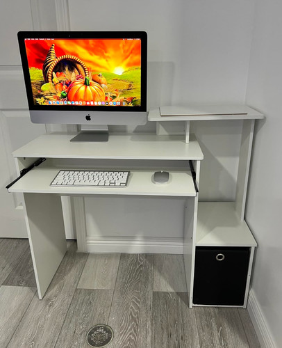 White finish student desk - student,