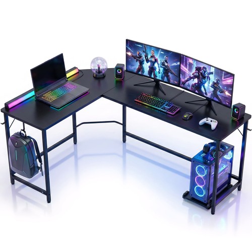 Shaped computer desk - 66",