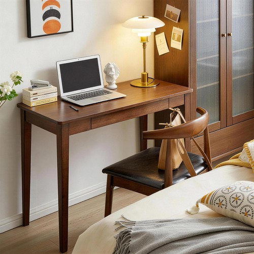 Solid wood desk with - solid,