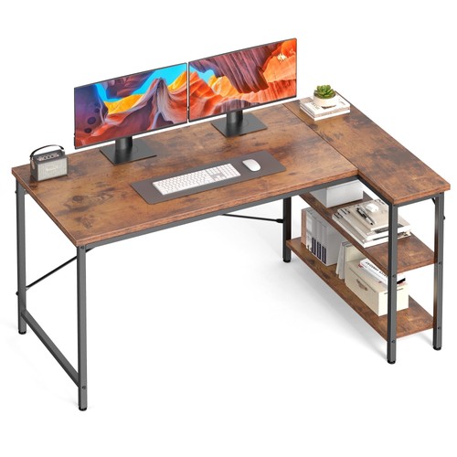 Shaped computer desk - desk,, inch