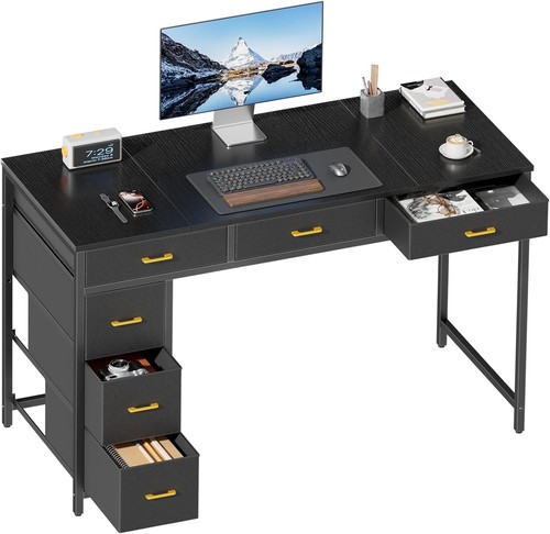 Computer desk with 6 - with,
