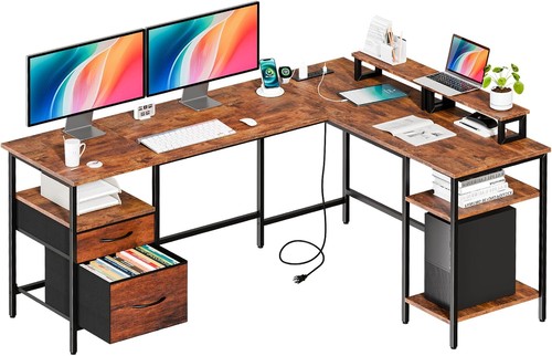 Shaped large computer - l-shaped,