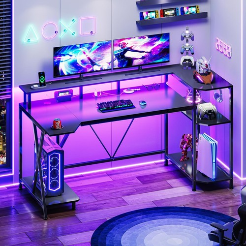 Black gaming table home - gaming, office