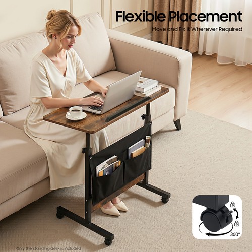Rolling laptop desk adjustable - rolling,